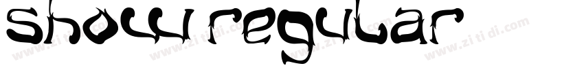 Show Regular字体转换